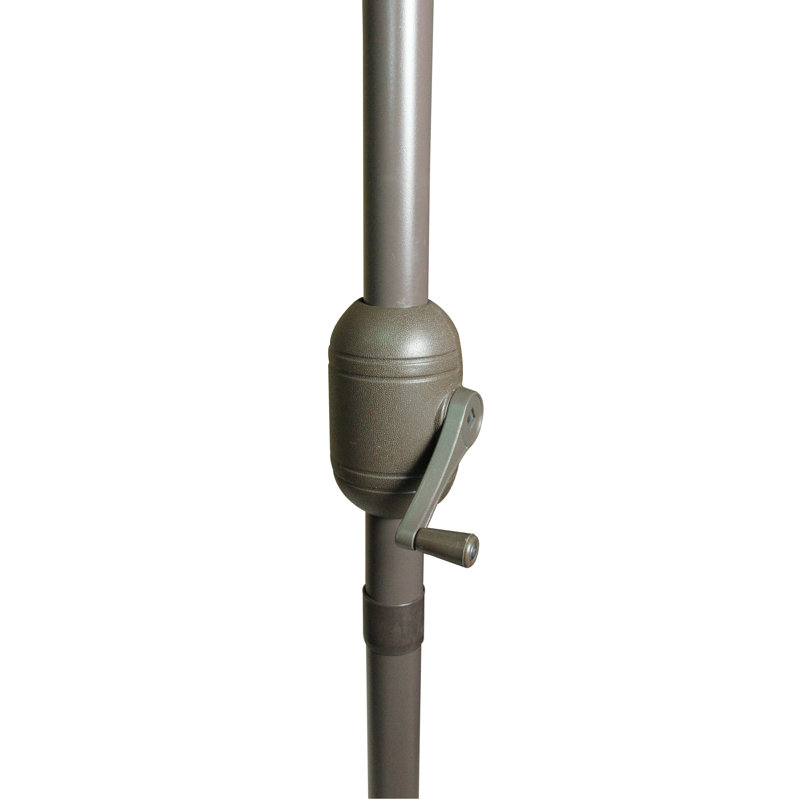 Parasol de marché d'extérieur 8,5 pi avec manivelle, Beige foncé