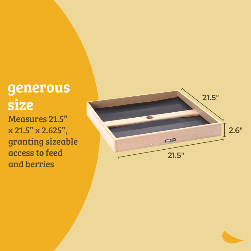 Mangeoire d'oiseaux recyclée grande plateforme Catch-A-Seed