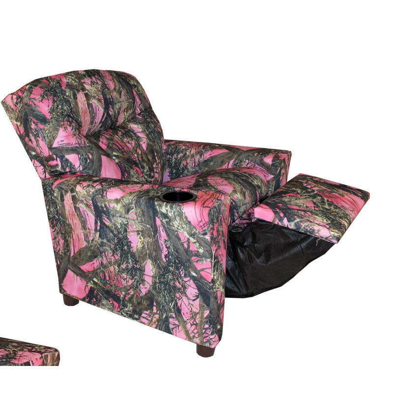 Kids Recliner Chair - TrueTimber Pink Camo, Camouflage Pink - True Timber