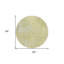 Tapis extérieur rond 8 po