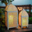 2 Piece Metal Tabletop Lantern Set-148323593