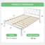Base de lit plateforme 38 po en métal avec tête de lit-1102850181-1102850184