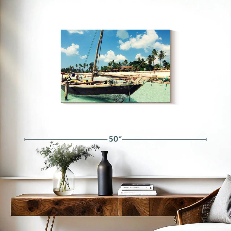 Mehar Zanzibar Island Boat, 20" H x 30" W