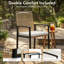 6 - Person Patio Outdoor Dining Set with Aluminum Tabletop & All-Weather Wicker Chairs