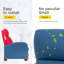Fauteuil inclinable inclinable et confortable de 26,99 po avec dossier réglable pour salon, chambre à coucher et cinéma maison Jex-1342938032