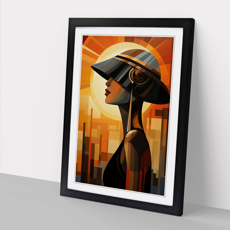 Single Picture Frame Print on Wood, Black Framed, 64cm H x 46cm W