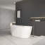 Baignoire de trempage autoportante en acrylique ovale en acrylique avec trop-plein chromé et bonde escamotable, certifiée Cupc-111597603