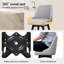Swivel Upholstered Counter Stool with Metal Frame-801717305
