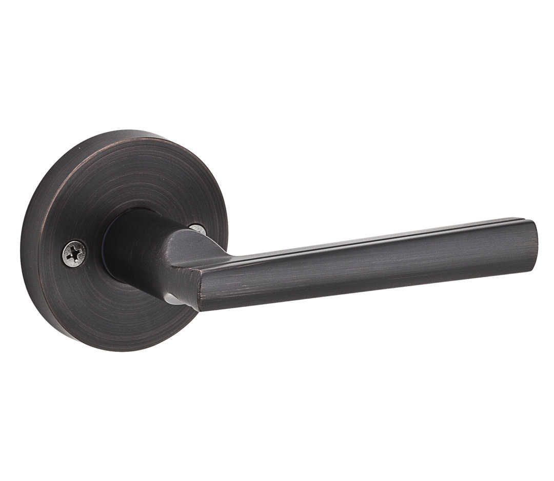 Montreal Passage Door Lever with Round Rosette Kwikset 