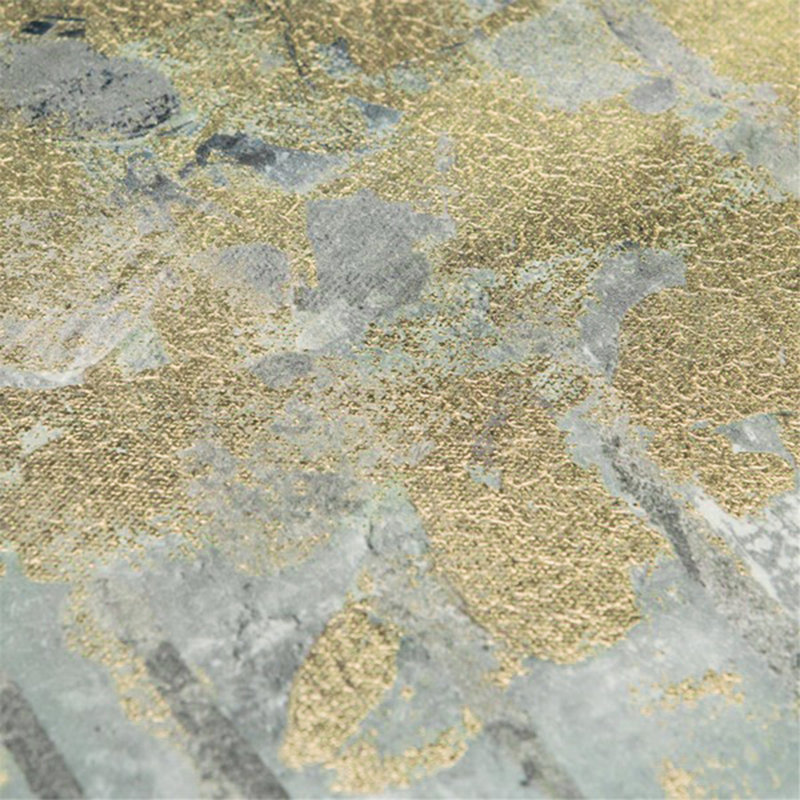 Ensemble d'art mural sur toile 3 pièces Dewy Forest, Bleu sarcelle