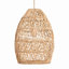 Luminaire suspendu Callie en rotin - 1 lumière Bell Natural-1389423173