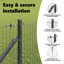 140cm H x 1000cm W Plastic Border Fencing