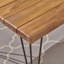 Table de salle à manger industrielle en bois et métal