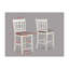 Ensemble de salle à manger à hauteur de comptoir 5 pièces Gris clair Tissu d'ameublement en bois Gris-581745528-581745530
