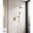 Single Handle 2-Spray Shower Faucet Set 1.8 GPM With Valve Dual Function Handheld Shower Head  In Matte Black