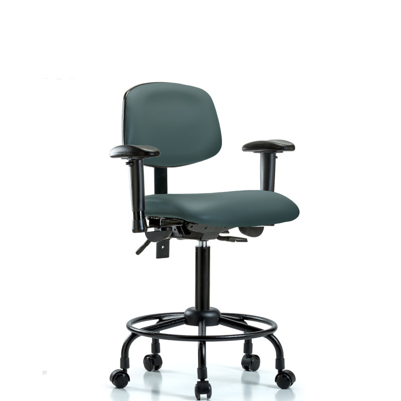 Chaise de dessin Otis, Roulettes, Bleu colonial, Non inclus