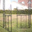 Arche de jardin en acier de 4 pi 2 po de large avec barrière