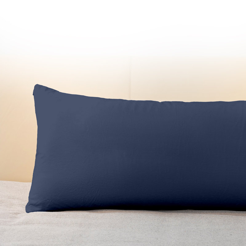 Reversible Throw Pillow, Navy