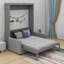 Grand lit escamotable avec coussin