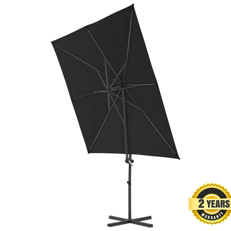 Jaxton 250cm Cantilever Parasol, Black