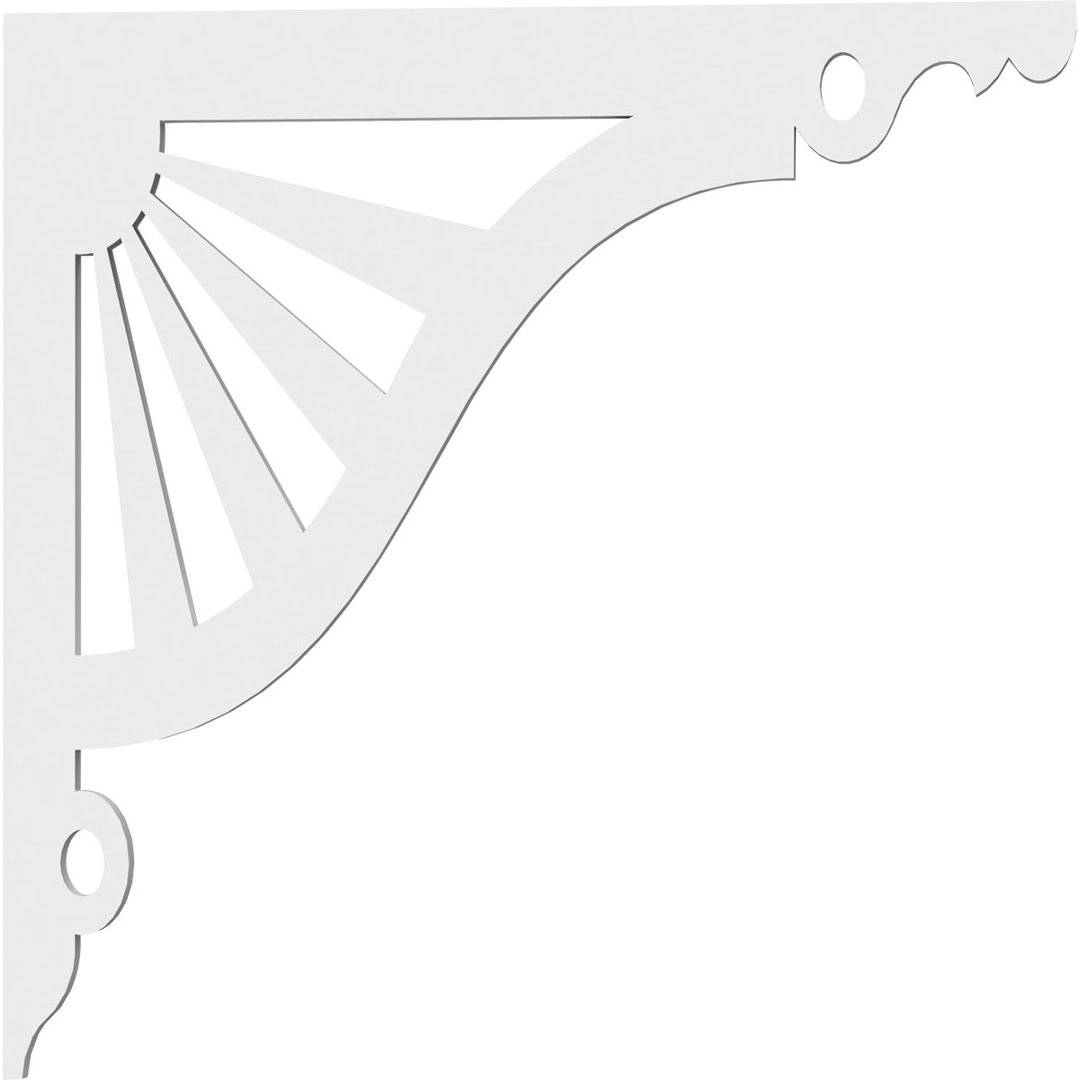 Marshall Architectural Grade PVC Bracket Ekena Millwork 