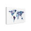 «Watercolor Map of the World Map» par Michael Tompsett, reproduction d'art graphique sur toile-228220271
