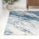 Olvin Contemporary Glam Abstract Marble Navy/Cream Rug