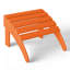 Chaise Adirondack d'extérieur en poly avec table d'appoint et repose-pieds-461932155