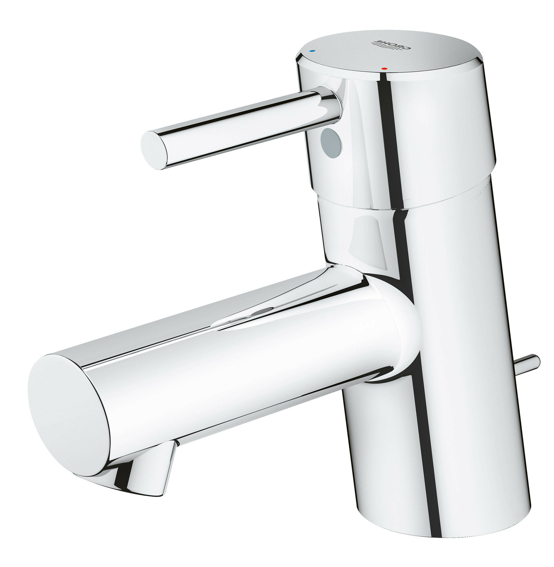 GROHE Concetto Single Hole Bathroom Faucet With Drain Assembly   Concetto Single Hole Bathroom Faucet With Drain Assembly 