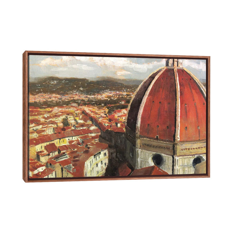 "Florence, Italie - Il Duomo" par Christopher Clark, reproduction d'art, Toile avec cadre en bois classique