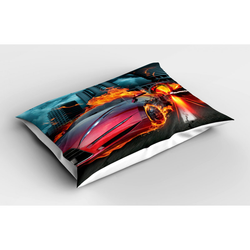 Cars Polyester Sham Set, Queen