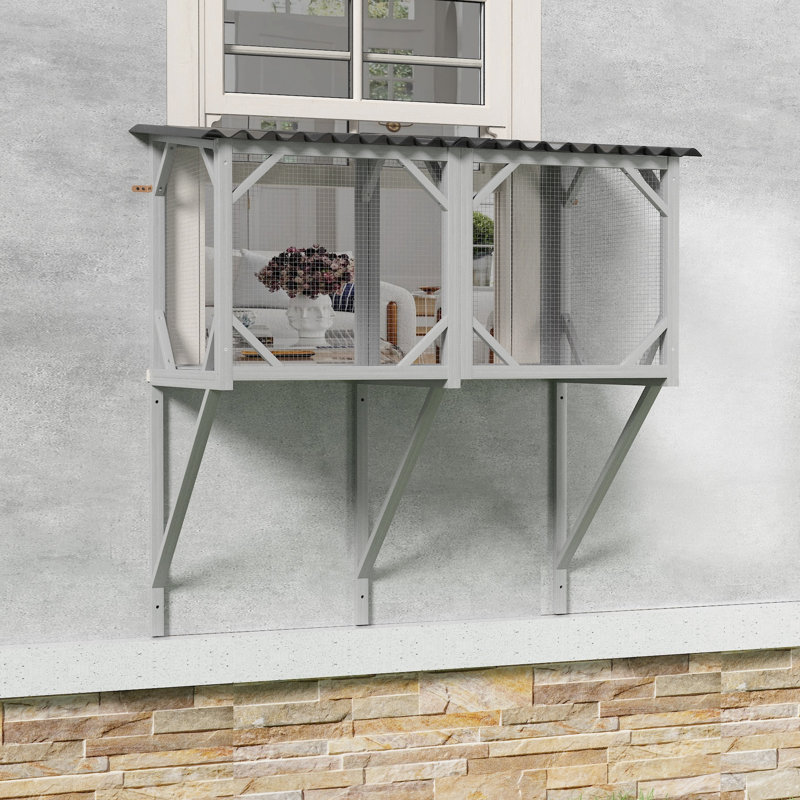 Grand perchoir pour fenêtre de chat - offre un endroit confortable et sécuritaire pour les chats. Le siège spacieux offre une vue panoramique de l'extérieur