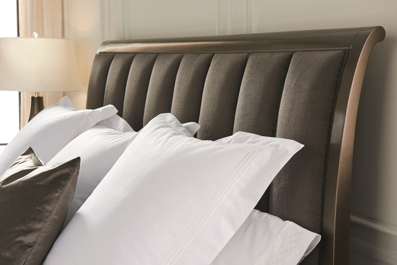Caracole Classic Velvet Solid Wood Bed, Queen