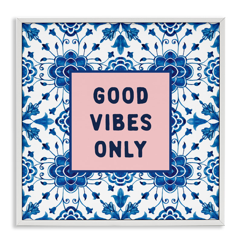 «Good Vibes Only Boho», estampe numérique giclée par Designed, H 12 po x l 12 po