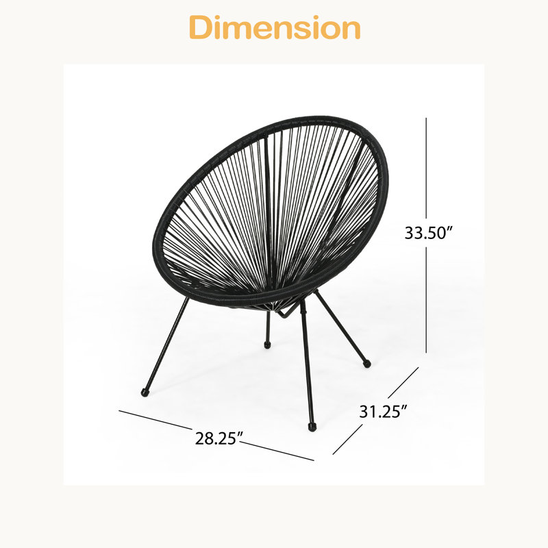 Chaise (ensemble de 2), Noir