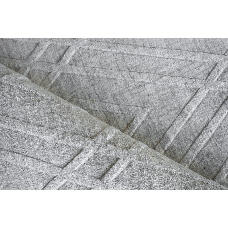 Castelli Geometric Area Rug in Light Silver, Rectangle 8' x 10'