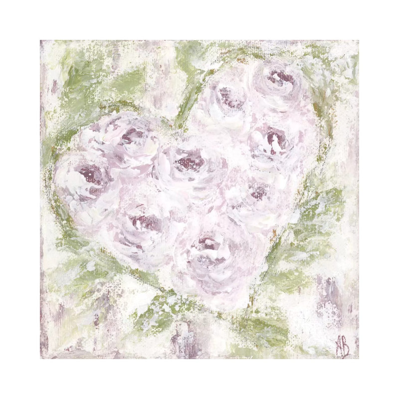 Lavender Floral Art by Ashley Bradley - Gallery-Wrapped Canvas Giclée on Canvas, 30.48 cm H x 30.48 cm W, Wrapped Canvas