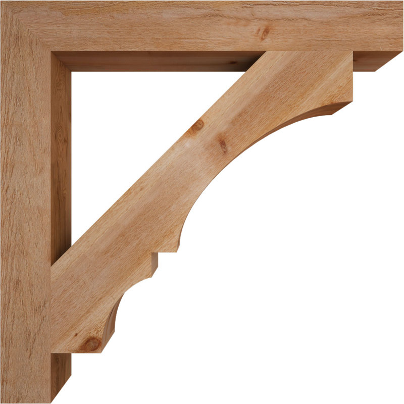 Support de bloc Balboa, Cèdre rouge de l'Ouest brut, L 6 po x P 48 po x H 48 po