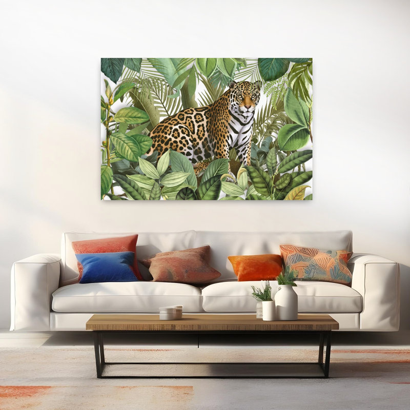 Contemporary Art Nature Tropical Art 1 Piece Wrapped Canvas Wall Art, 101.6 cm H x 152.4 cm W