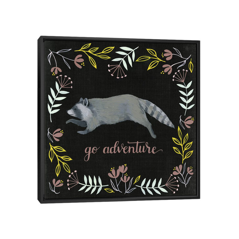 «Lomond Woodland Adventure III», art encadré, Toile avec cadre noir, H 37 po x l 37 po x P 1,5 po