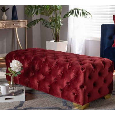 Kylin Velvet Ottoman
