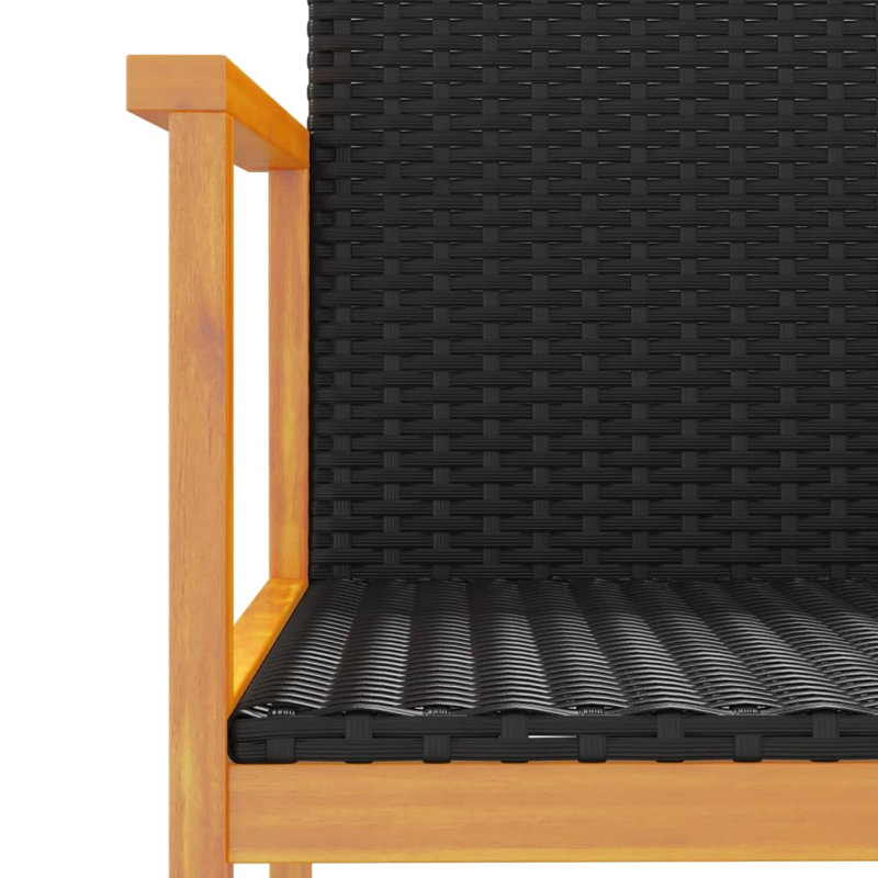 Oishee Outdoor Lounge Chair, Black