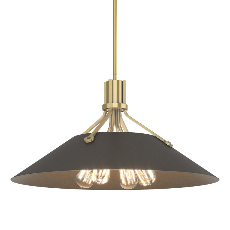 Henry 4 - Light Single Cone Pendant, Dark Smoke, Dark Smoke