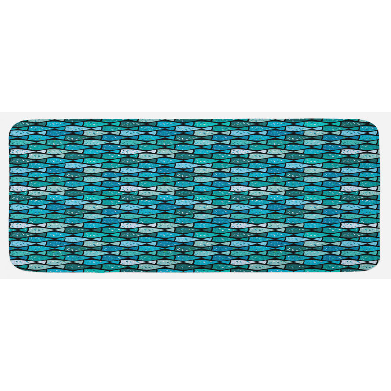 Tapis de cuisine poisson