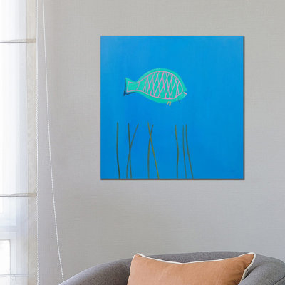 Parrot Fish by Andrew Squire - Wrapped Canvas Painting