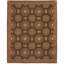Tapis brun de haute qualité noué à la main