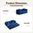 Boneless 80.5'' Mordern Convertible Sleeper Sofa Corduroy Loveseat Sofa Bed, Foldable Floor Couch-1414177261