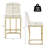 Set of 3 Upholstered 24'' Height Counter Stools With Metal Frame-121781148-126254348