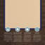 Tapis berbère beige clair fait à la main avec bordure en coton bleu marine Nannette-668920743