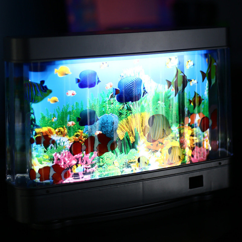 Veilleuse artificielle aquarium artificielle avec poissons